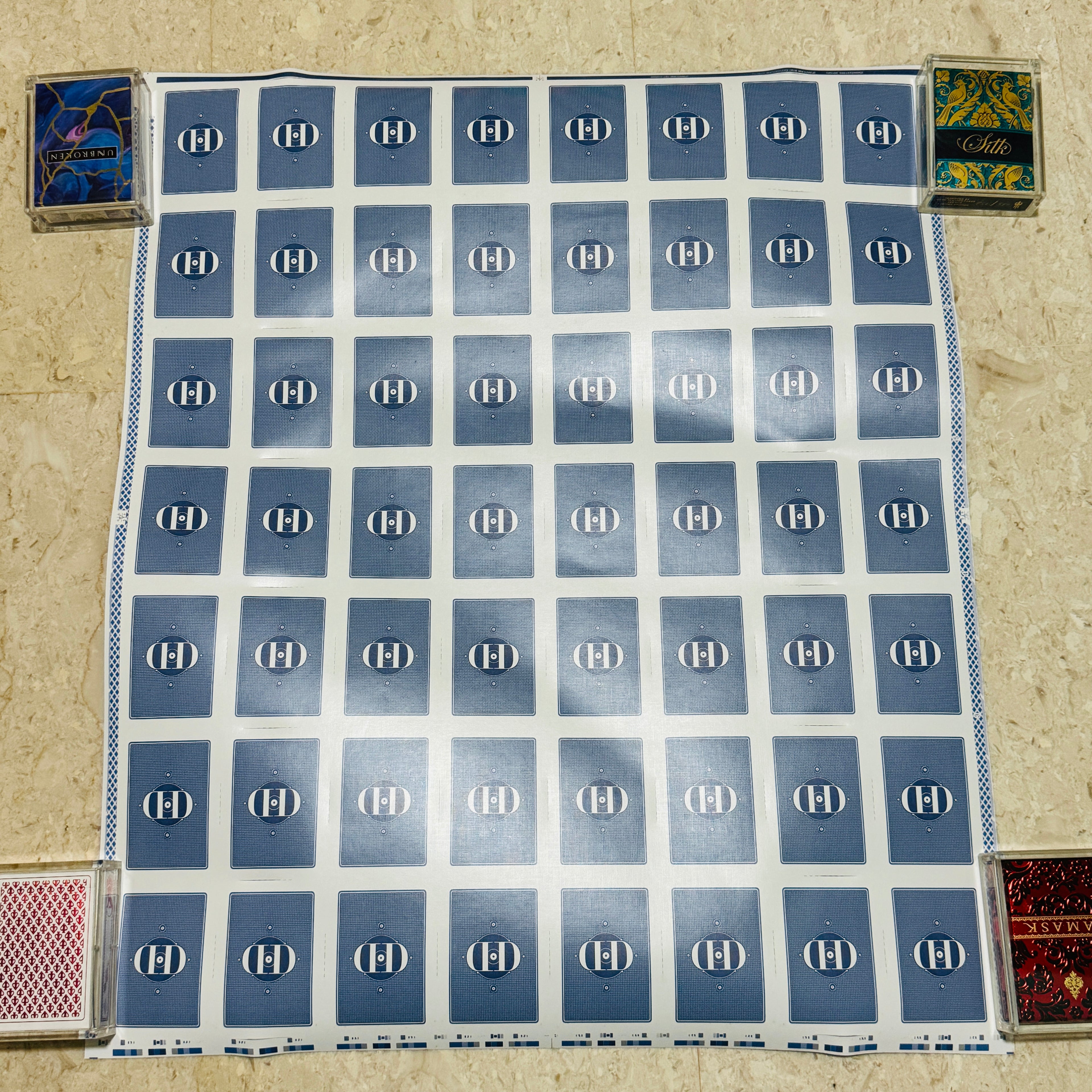 Smoke & Mirrors V5 Denim Blue Uncut Sheet