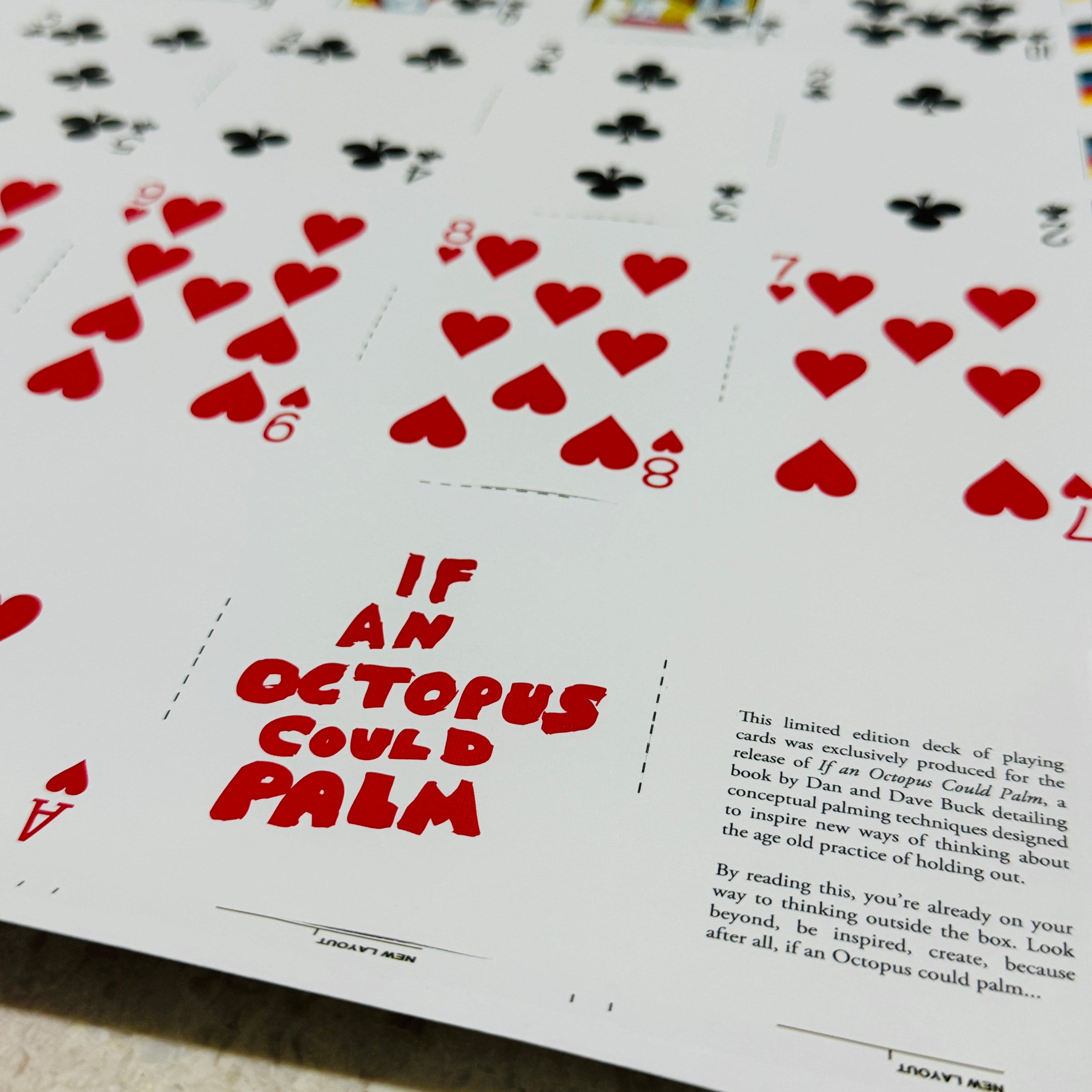 If An Octopus Could Palm V1 Uncut Sheet Signed by Dan & Dave