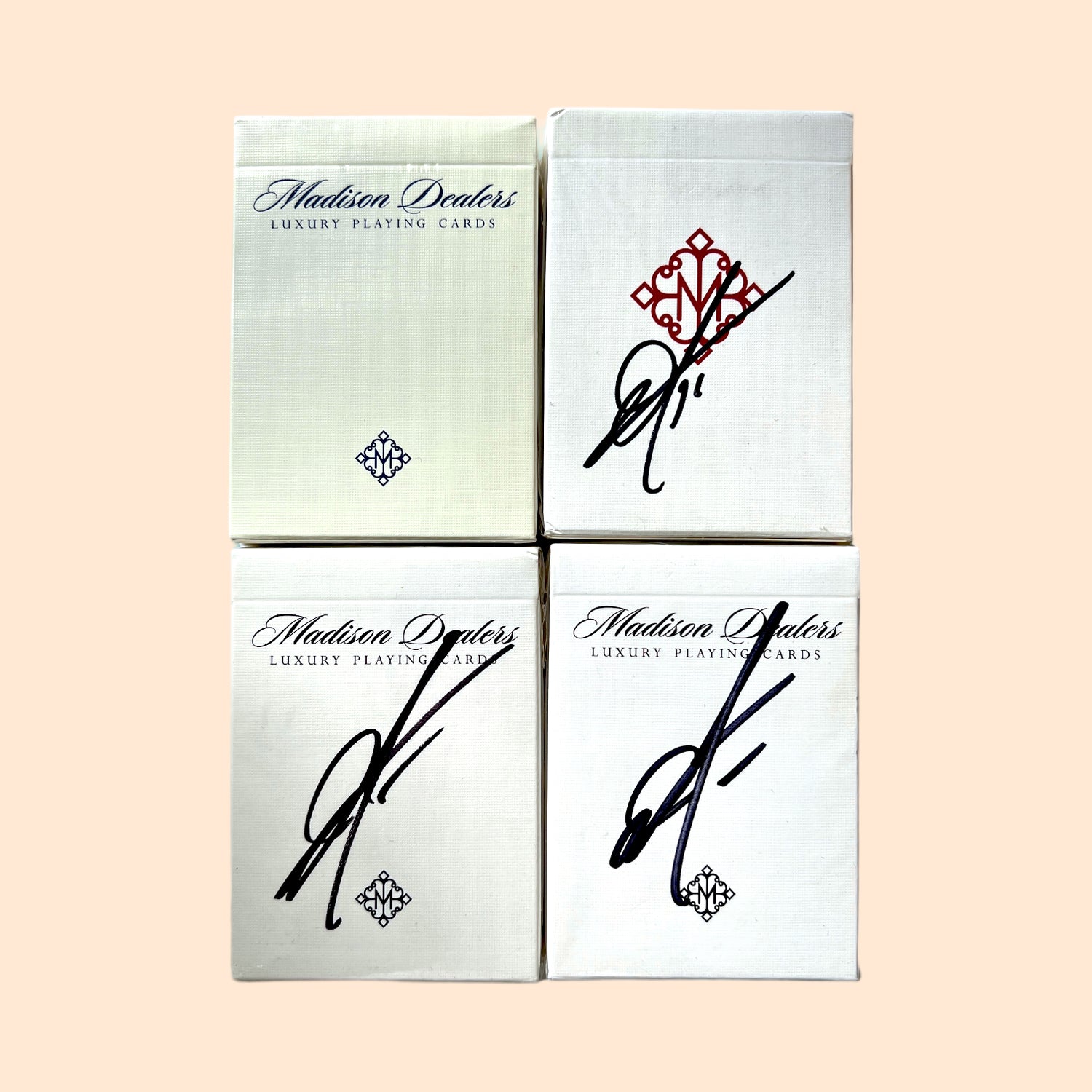 Black Blue Daniel Madison Dealers Red Revolvers 4 Decks Ellusionst Signed
