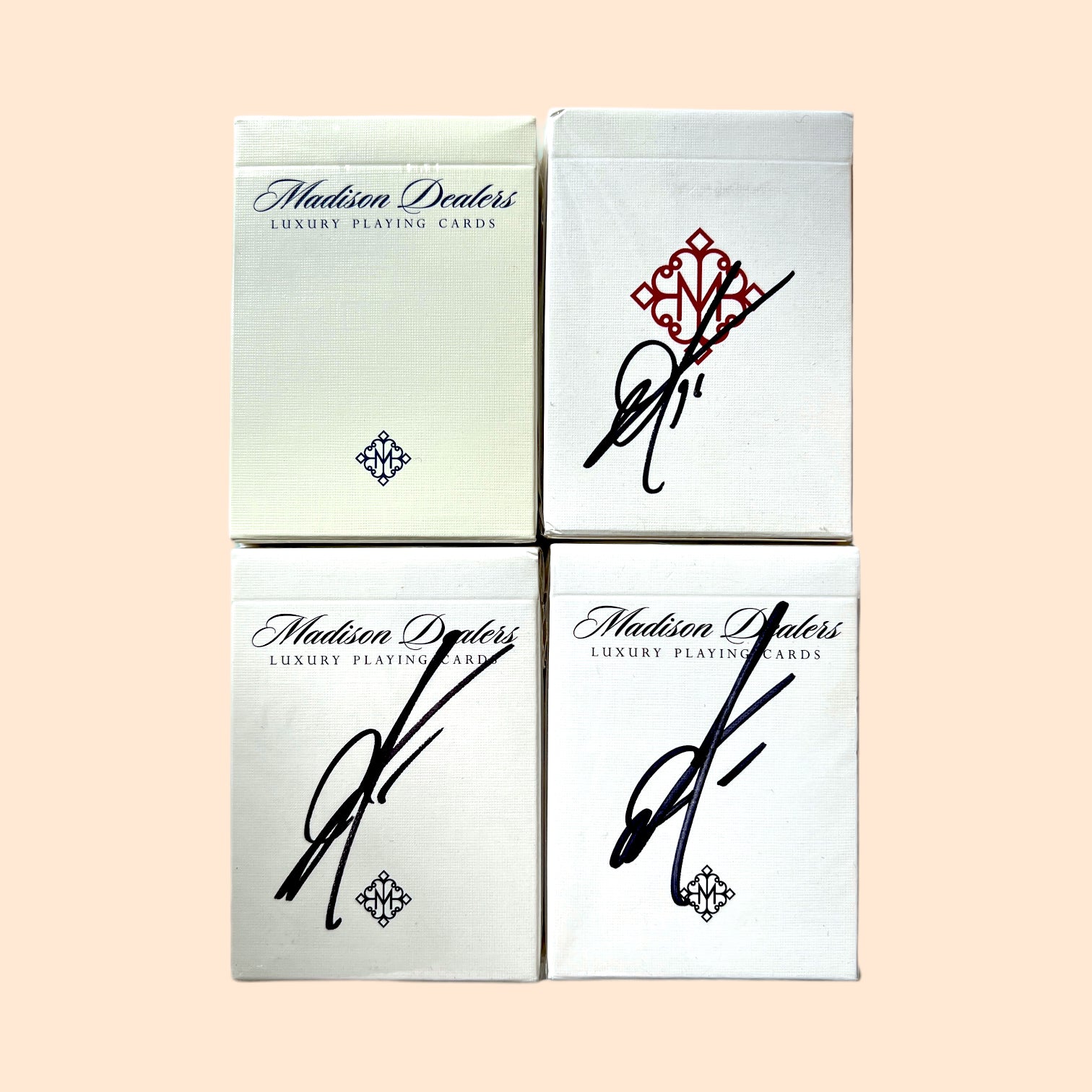 Black Blue Daniel Madison Dealers Red Revolvers 4 Decks Ellusionst Signed