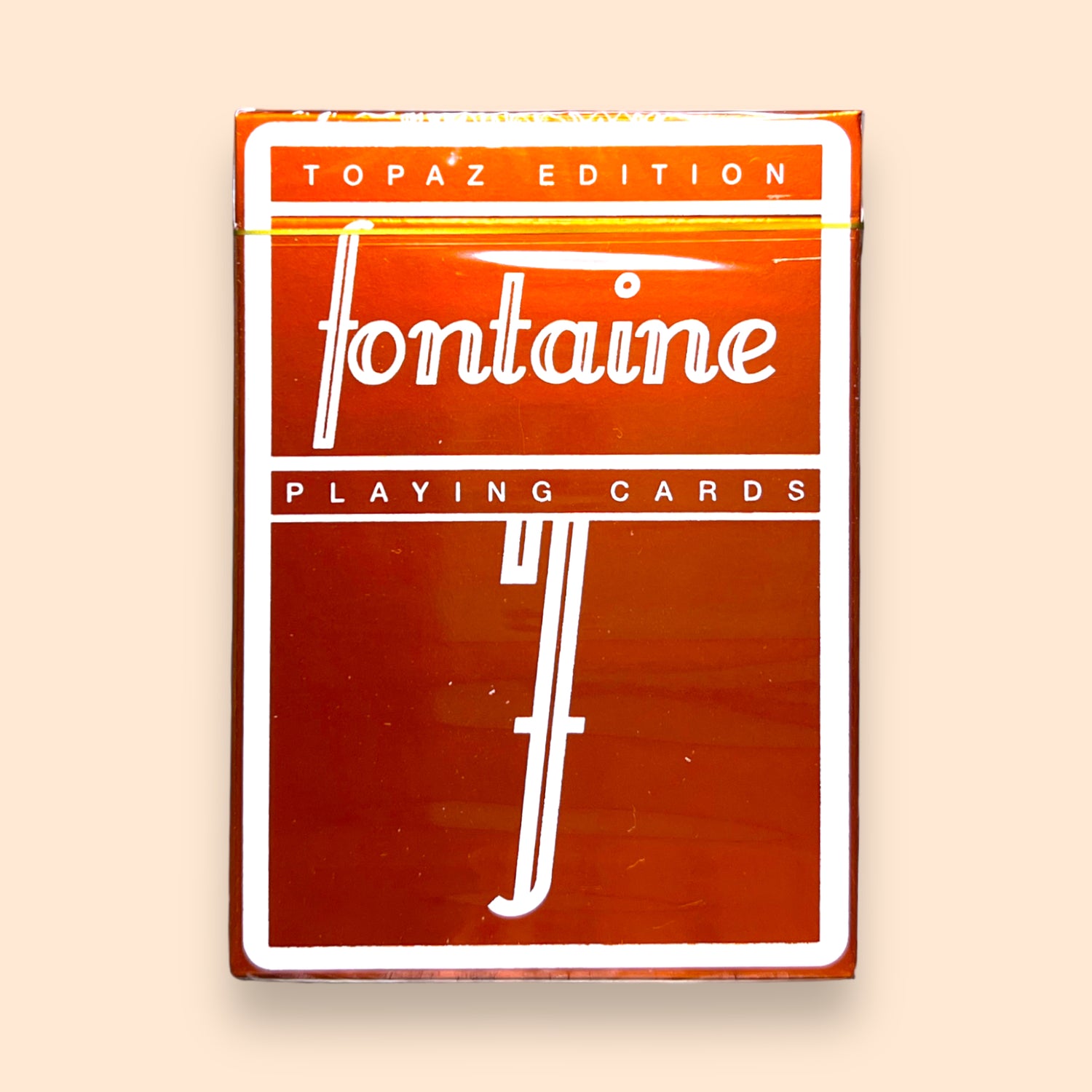 Fontaine FOILS Topaz Orange Edition 1 of 100 Ultra Rare Playing Cards