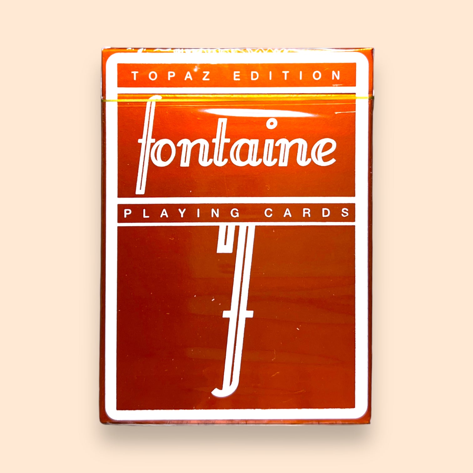 Fontaine FOILS Topaz Orange Edition 1 of 100 Ultra Rare Playing Cards