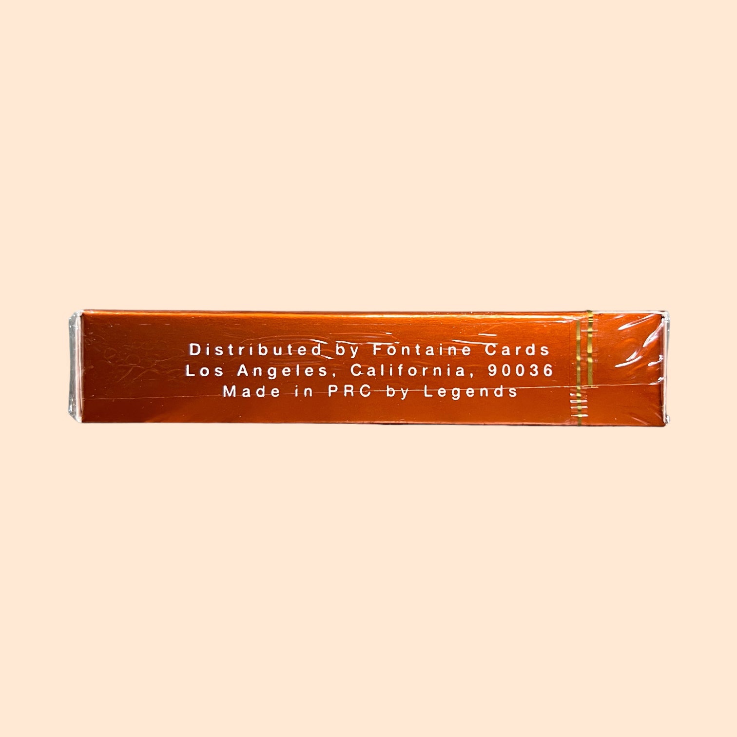 Fontaine FOILS Topaz Orange Edition 1 of 100 Ultra Rare Playing Cards