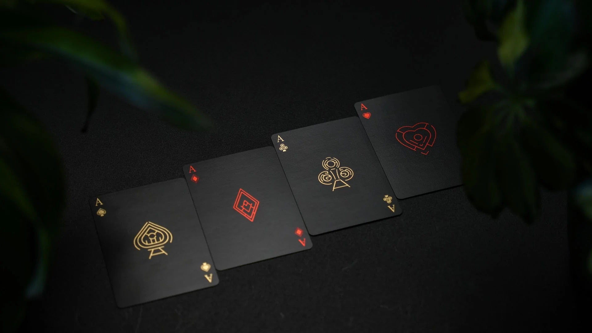 Labyrinthium Black Playing Cards