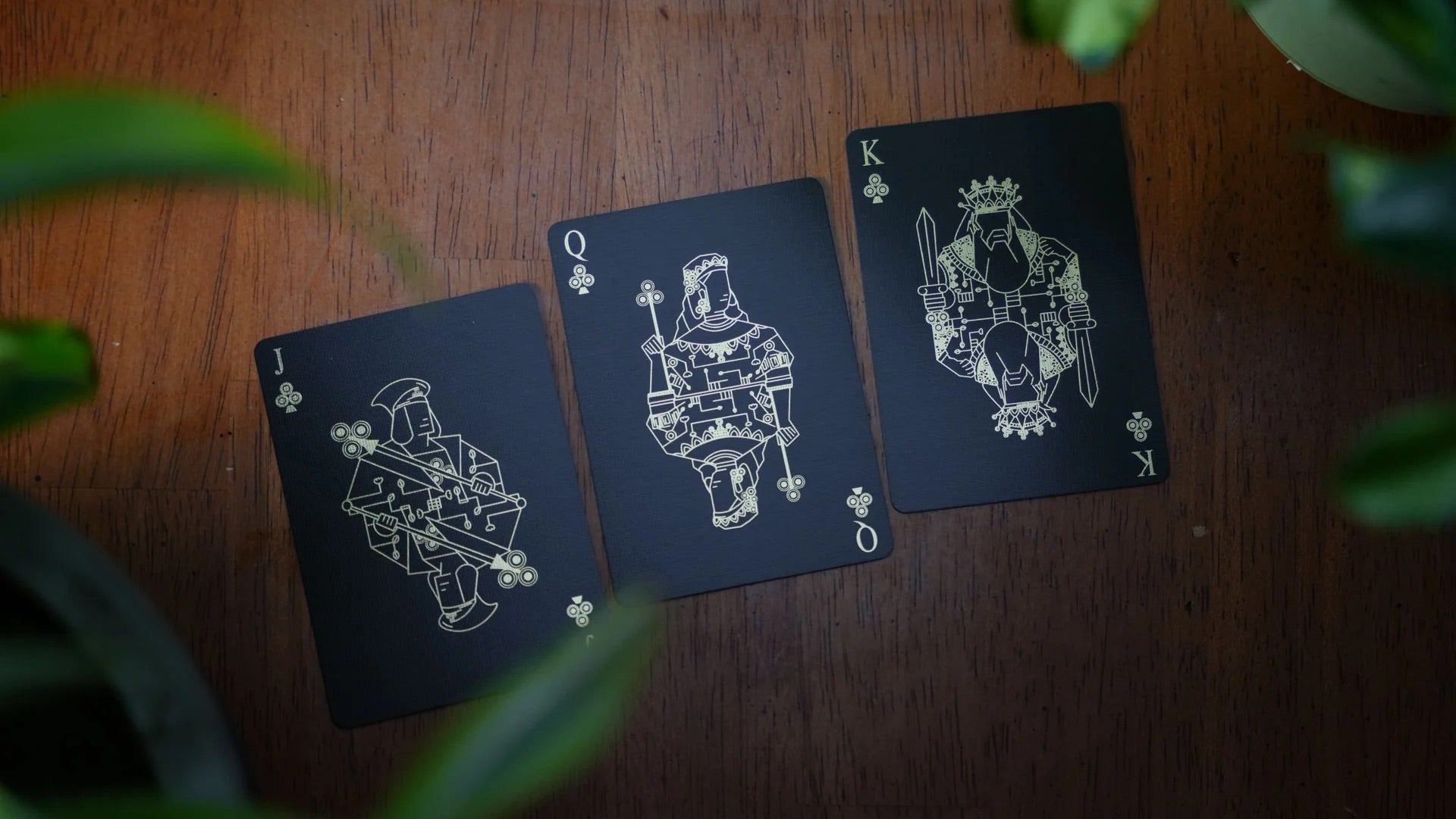 Labyrinthium Black Playing Cards