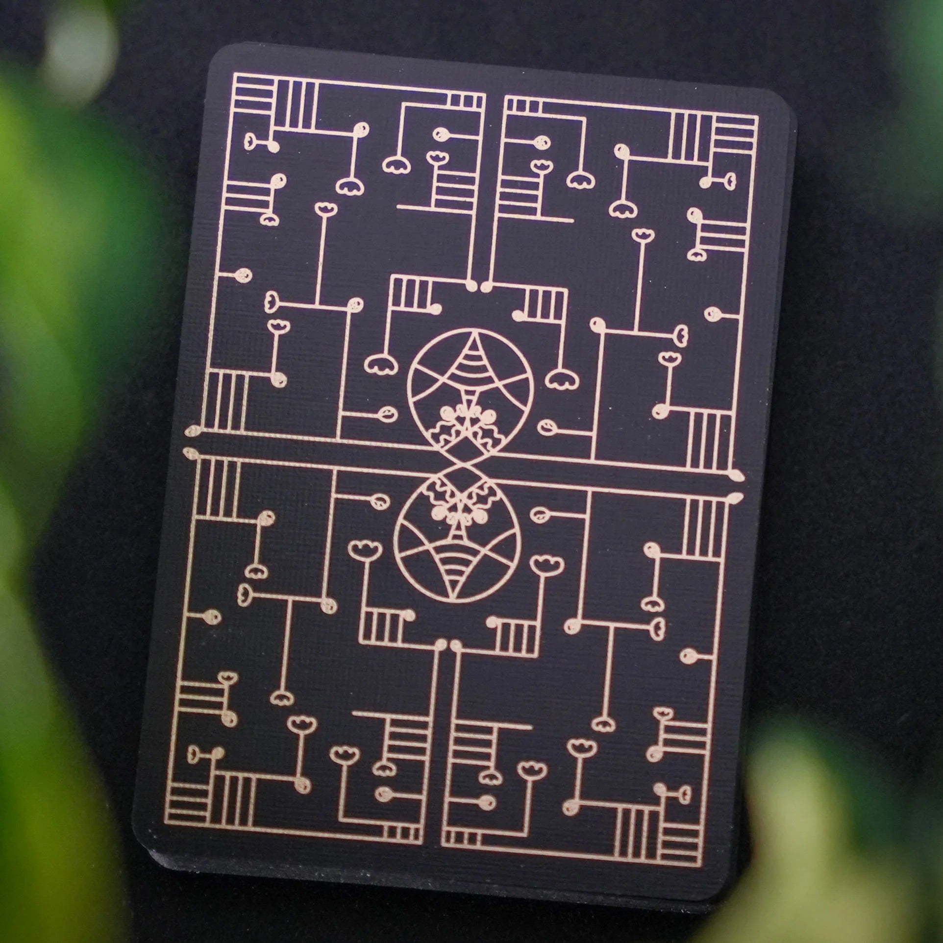 Labyrinthium Black Playing Cards