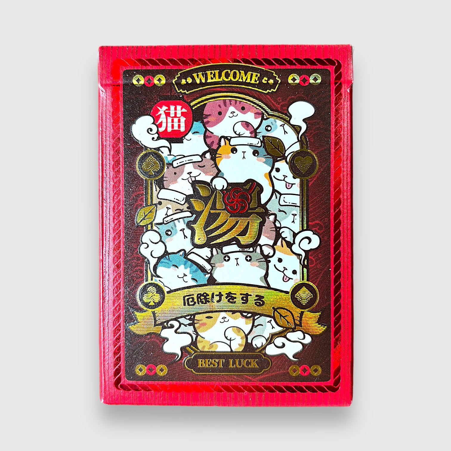 Onsen Neko Hot Spring Cat Playing Cards