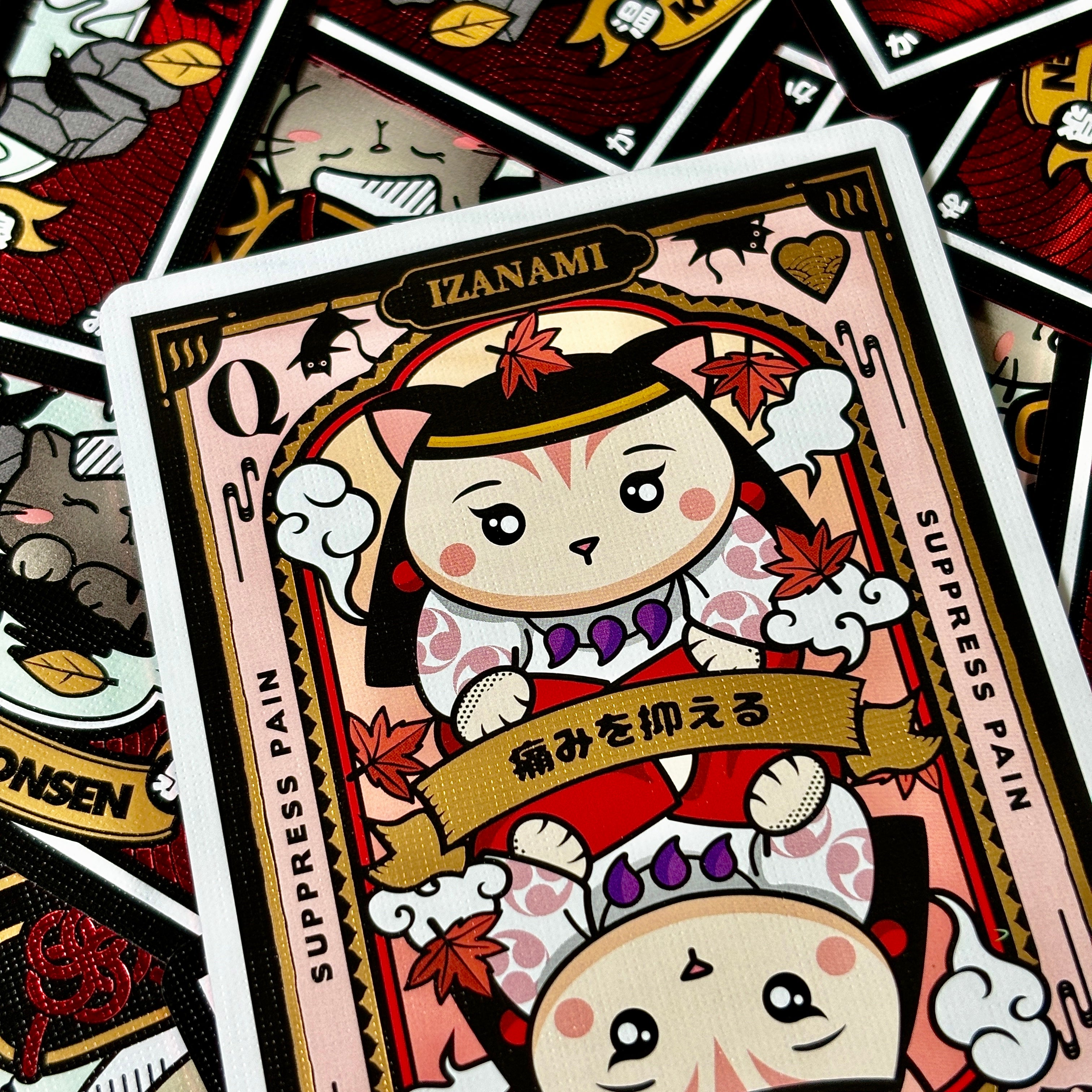 Onsen Neko Hot Spring Cat Playing Cards