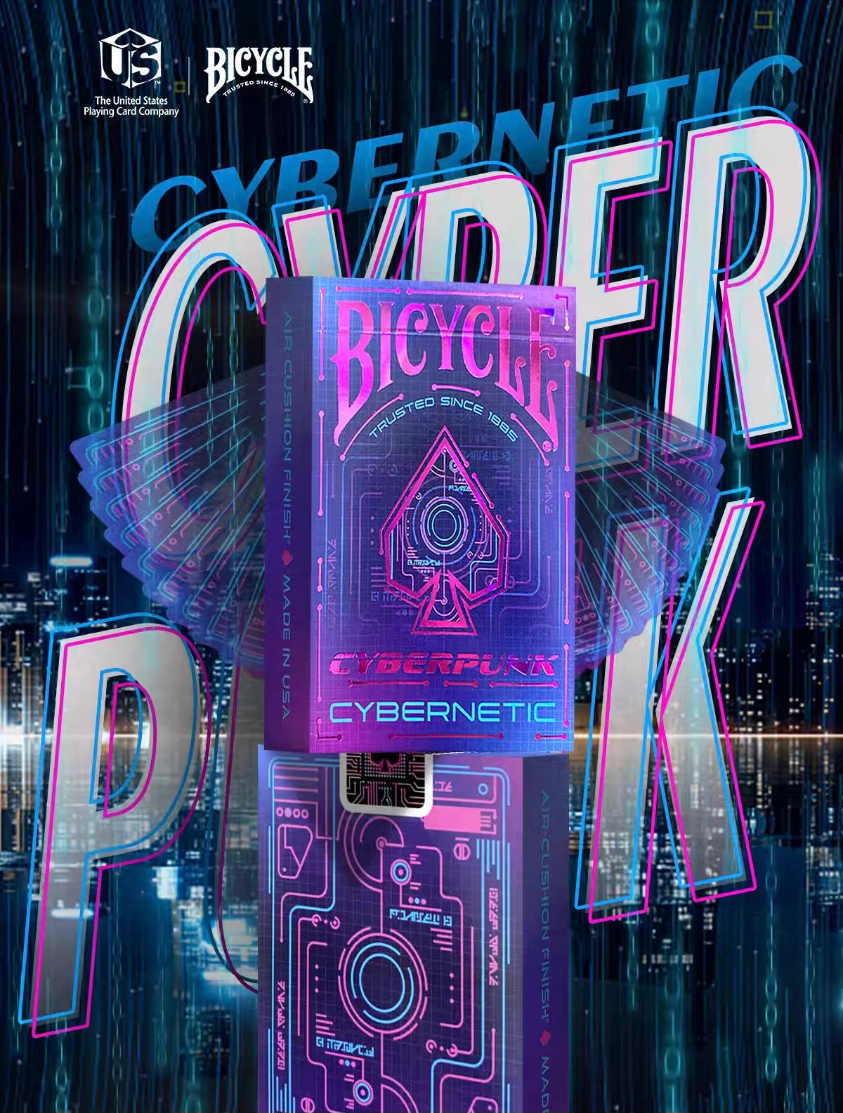 Bicycle Cyberpunk Cybercity Hardwired Cybernetic Playing Cards