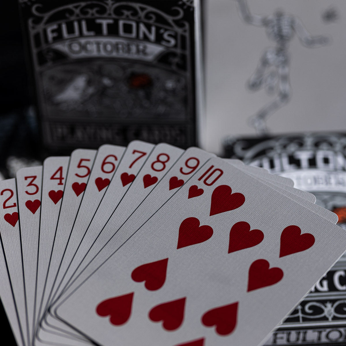 Fultons October Tombstone Grey Playing Cards