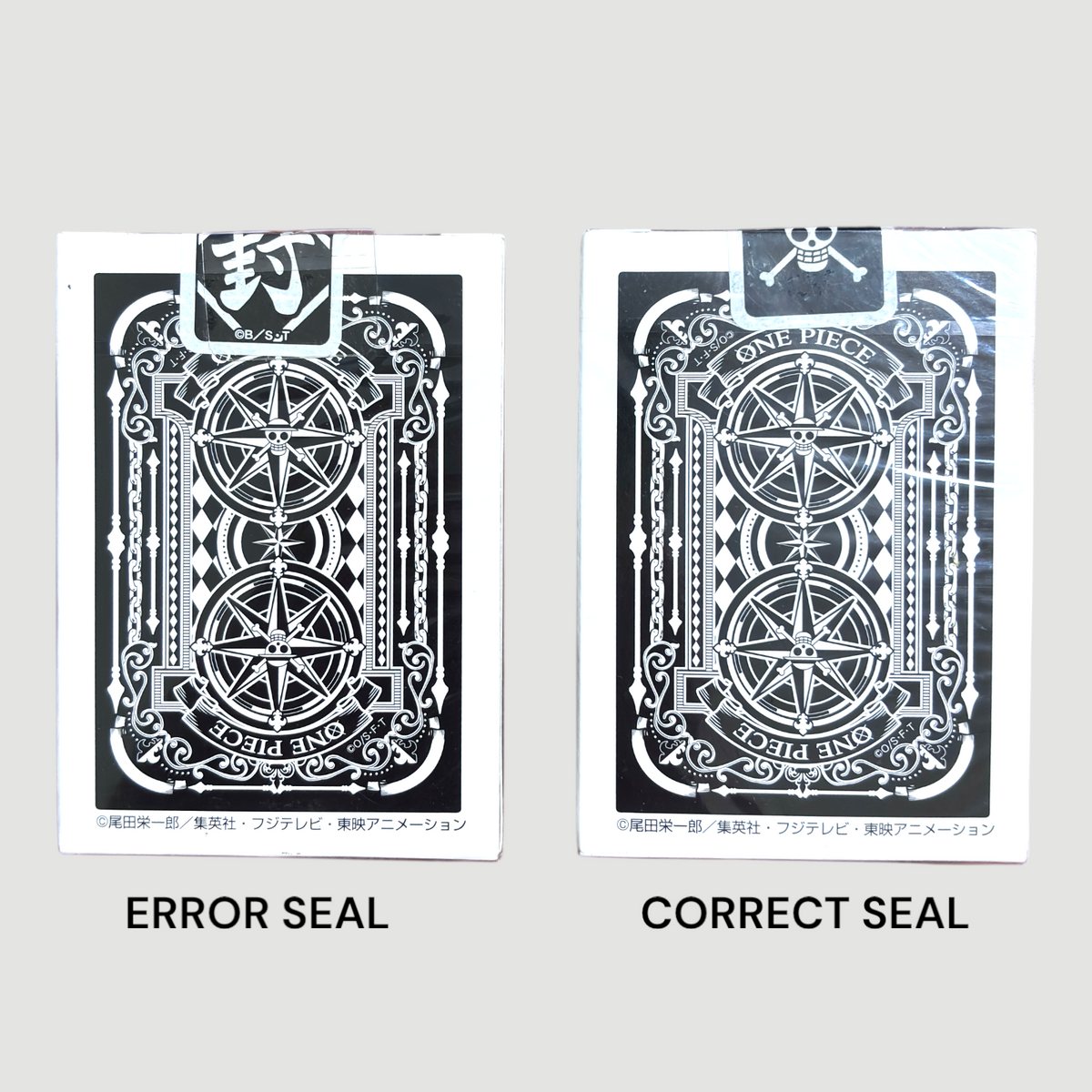 Bicycle One Piece Error Deck - with Dragon Ball Z cards & seal