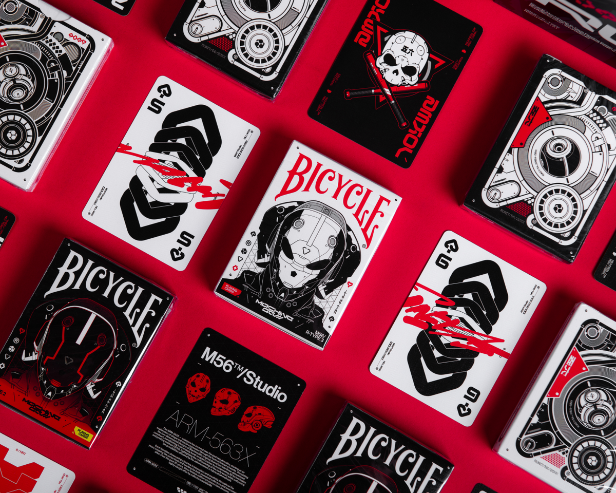 Bicycle Machine56 R-TYPE/3 White Playing Cards
