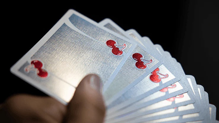 Cherry Casino Sands Mirage Holographic Black Hawk Teal Playing Cards