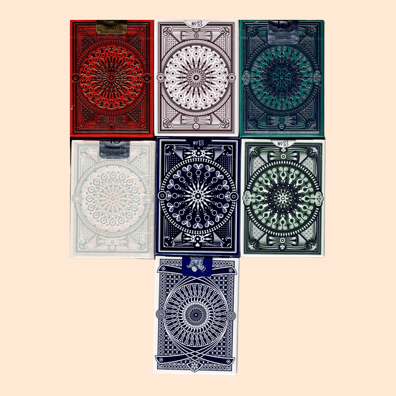 Tally Ho Scarlett Display Emerald Silver Pearl Players Turtle Playing Cards by Kings Wild Project