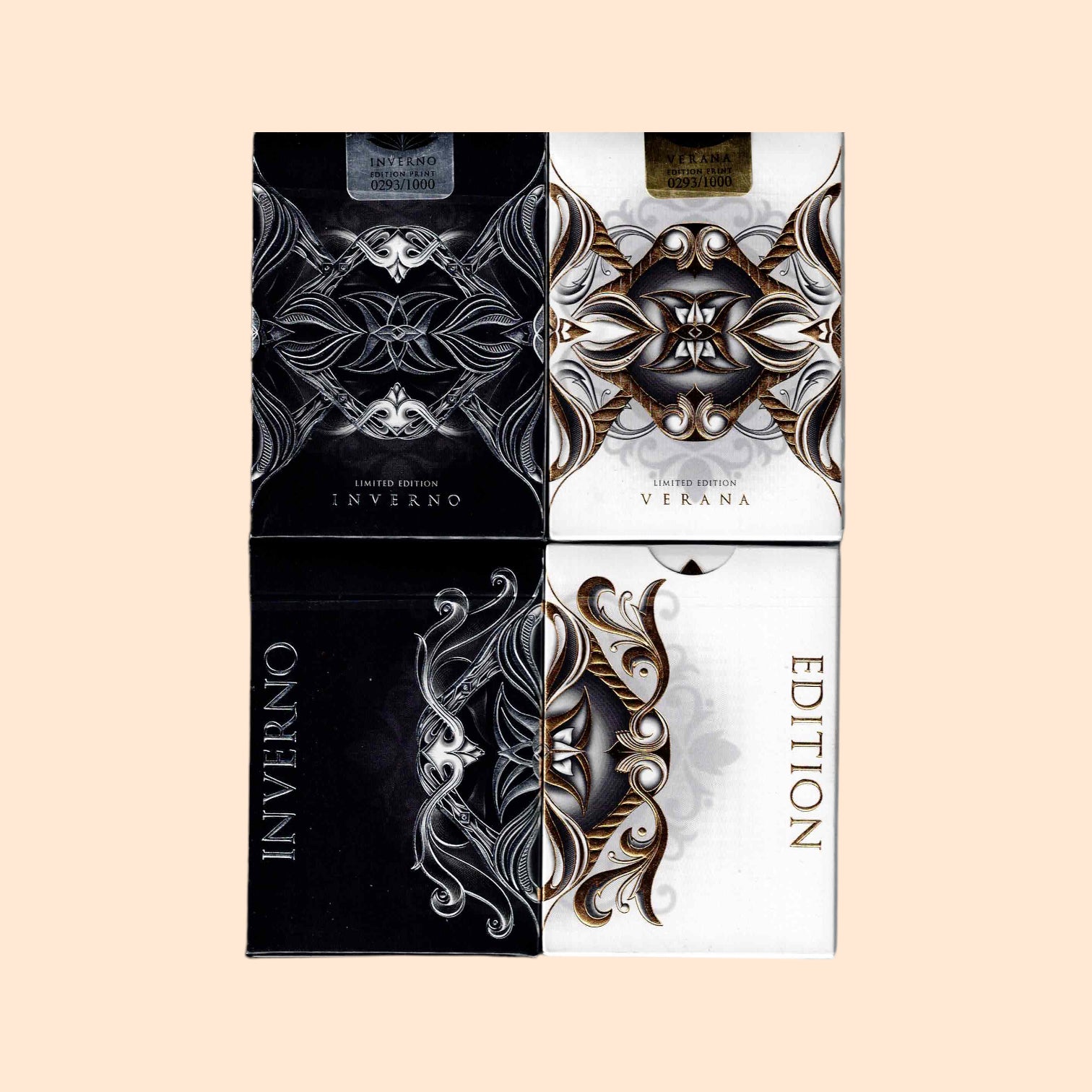 Seasons Inverno & Verana Limited Edition Playing Cards 4-Decks Set