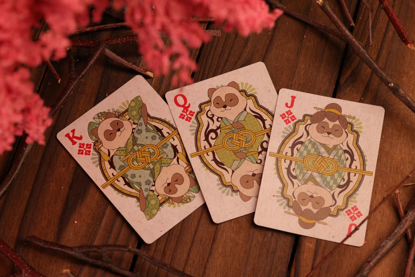 Tanuki Yukaku Playing Cards | Oiran-Dochu Edition