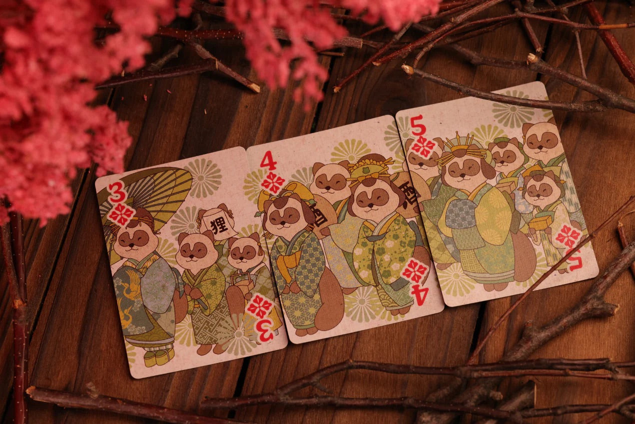 Tanuki Yukaku Playing Cards | Oiran-Dochu Edition