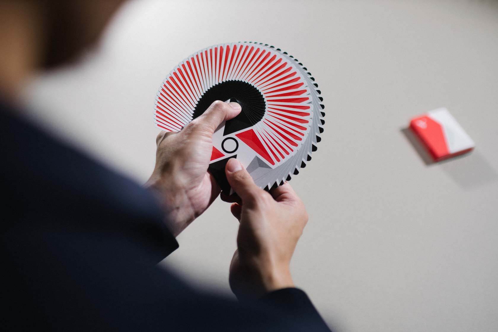 Virtuoso P1 Foundation Crimson Red Cardistry Cards