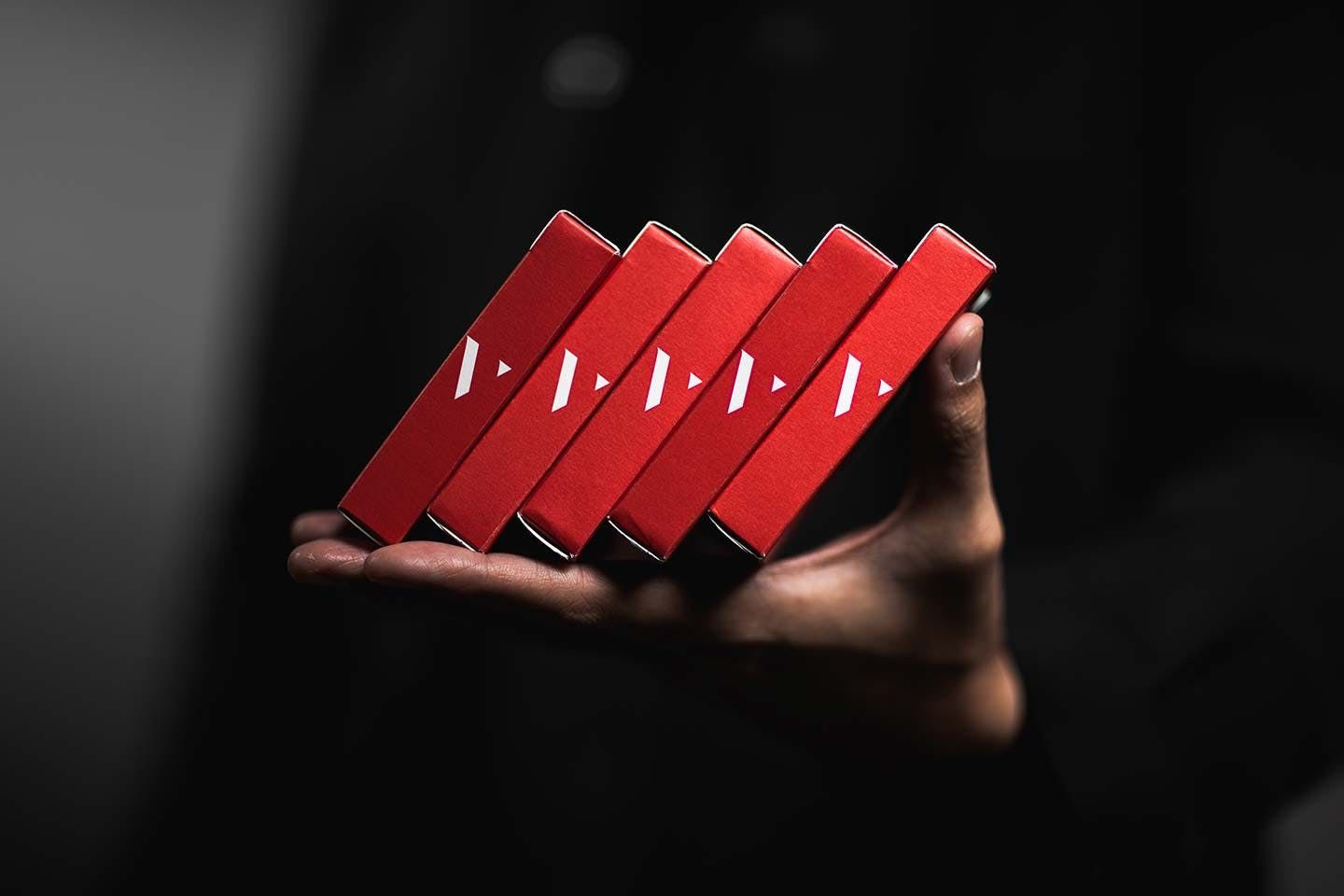 Virtuoso P1 Foundation Crimson Red Cardistry Cards [Dinged]