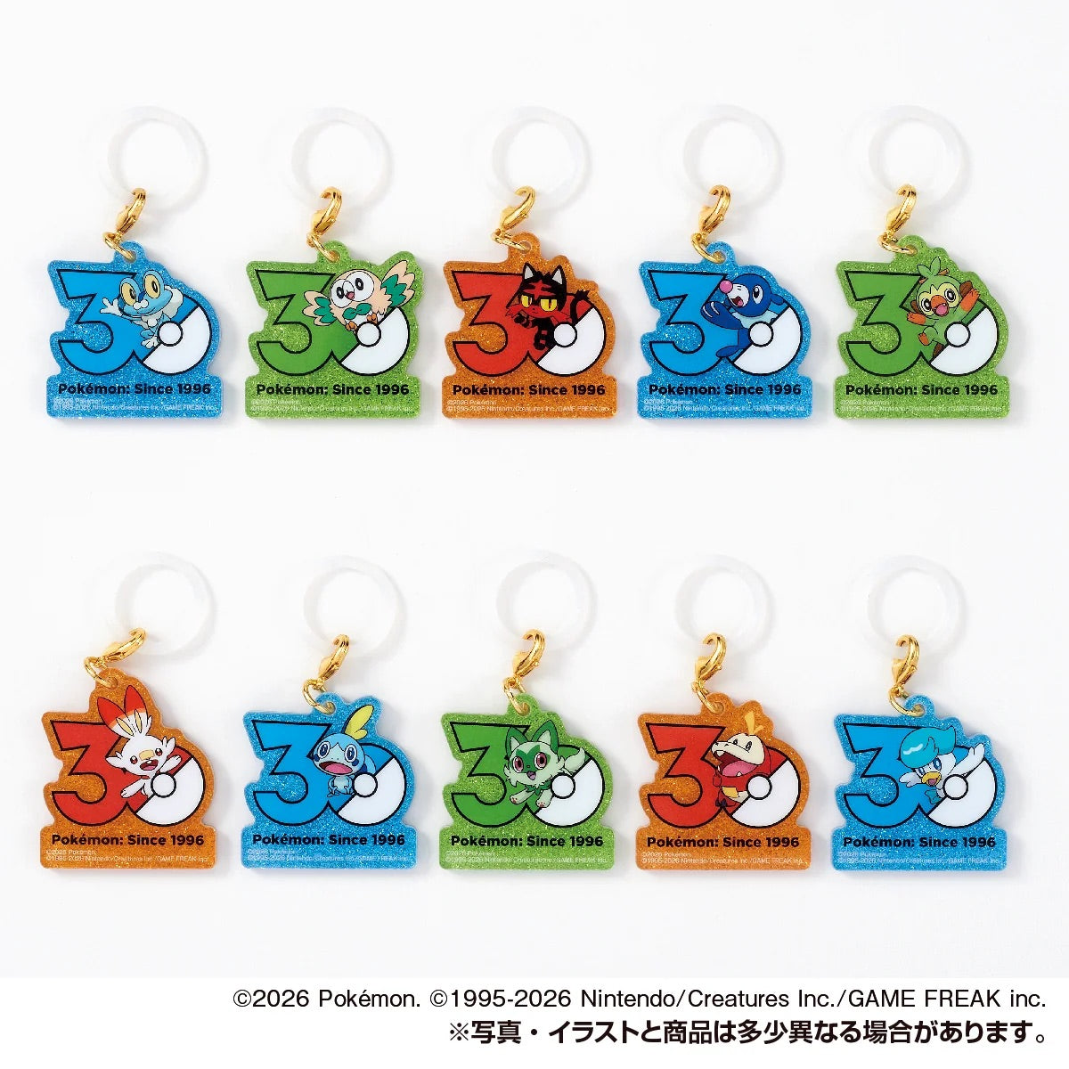 Pokémon Poke Charm 30th Anniversary Series 2 Candy Toy Takara Tomy