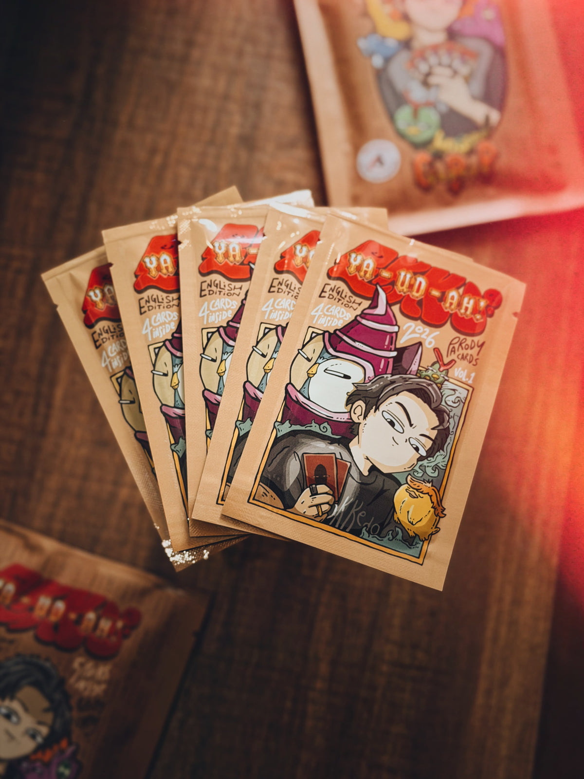 Pokkedo YA-UD-AH! Bundle Set with Cardvo Exclusive ZORDAH! Card! - 5 Packs