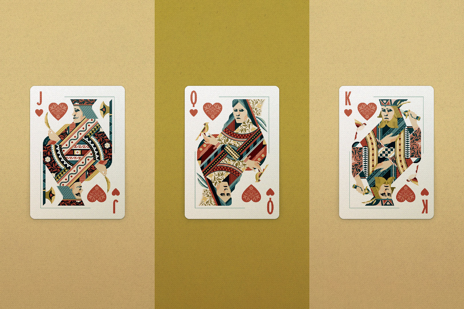 Bicycle Aviary Red & Green Playing Cards