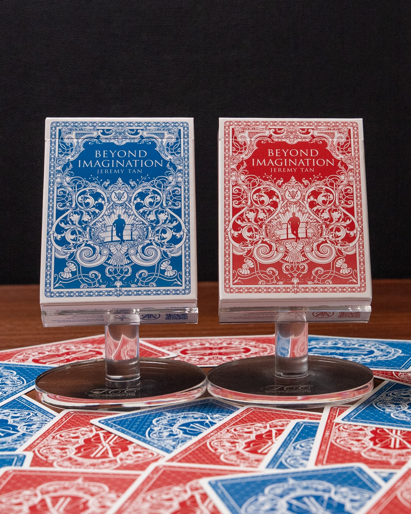 Beyond Imagination SIGNED Playing Cards V2 2-Decks Set – Crimson & Azure Edition