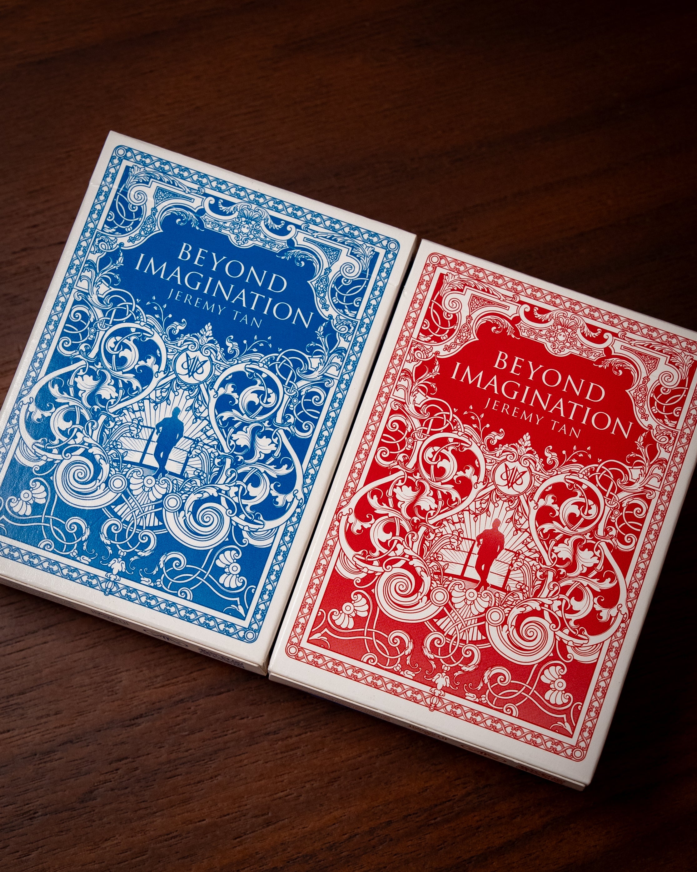 Beyond Imagination Playing Cards V2 2-Decks Set – Crimson & Azure Edition