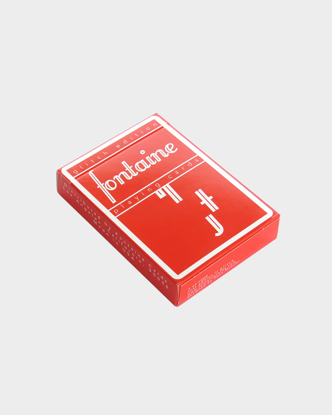 Fontaine Future Glitch Red Cardistry Playing Cards