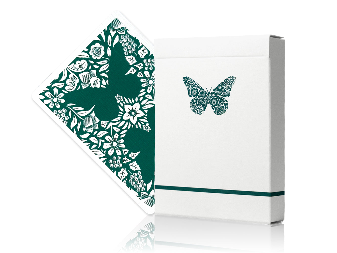 Butterfly Workers Edition Green Playing Cards