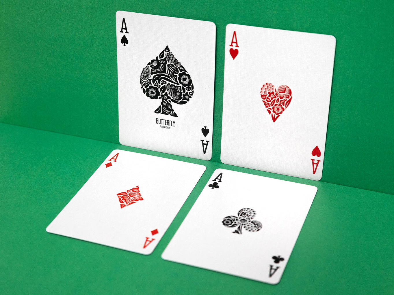 Butterfly Workers Edition Green Playing Cards