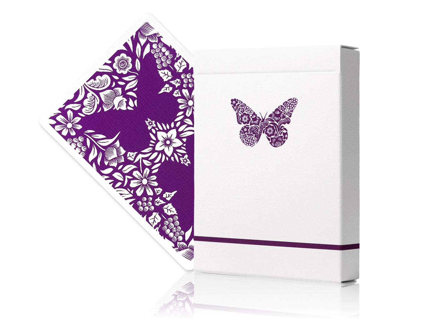 Butterfly Workers Edition Purple Playing Cards