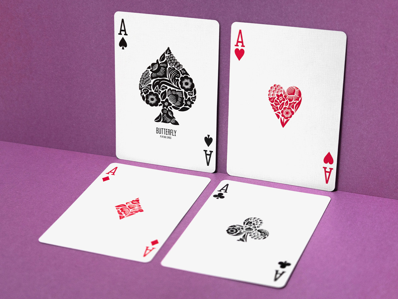 Butterfly Workers Edition Purple Playing Cards