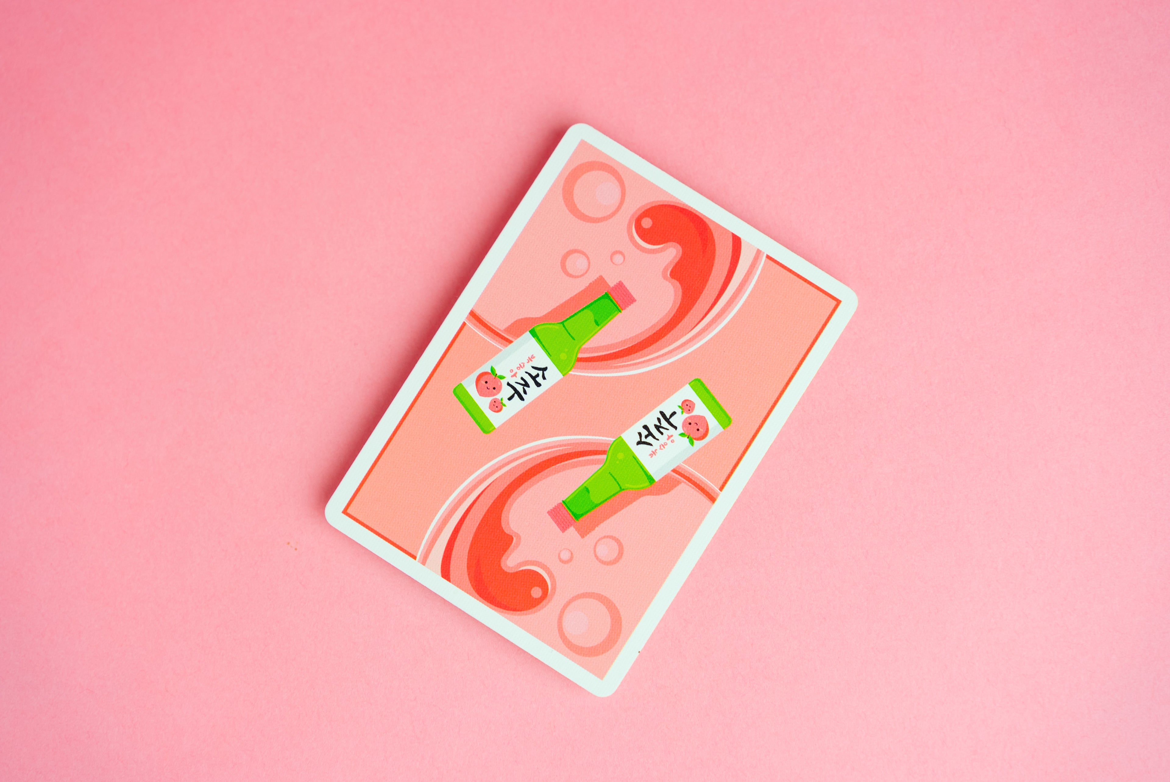Peach SOJU Playing Cards