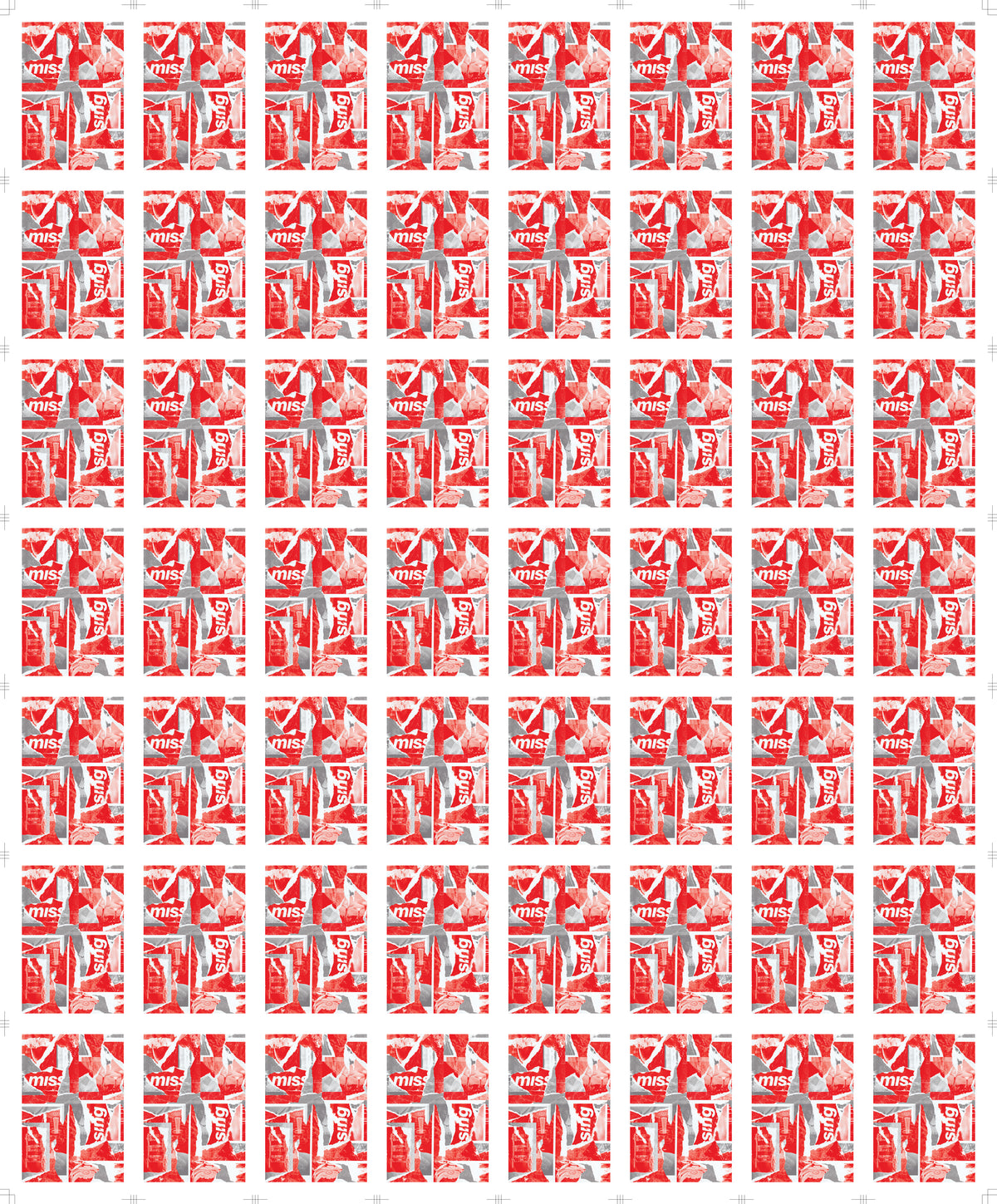 Collage Playing Cards - Singapore Edition Uncut Sheet + Deck