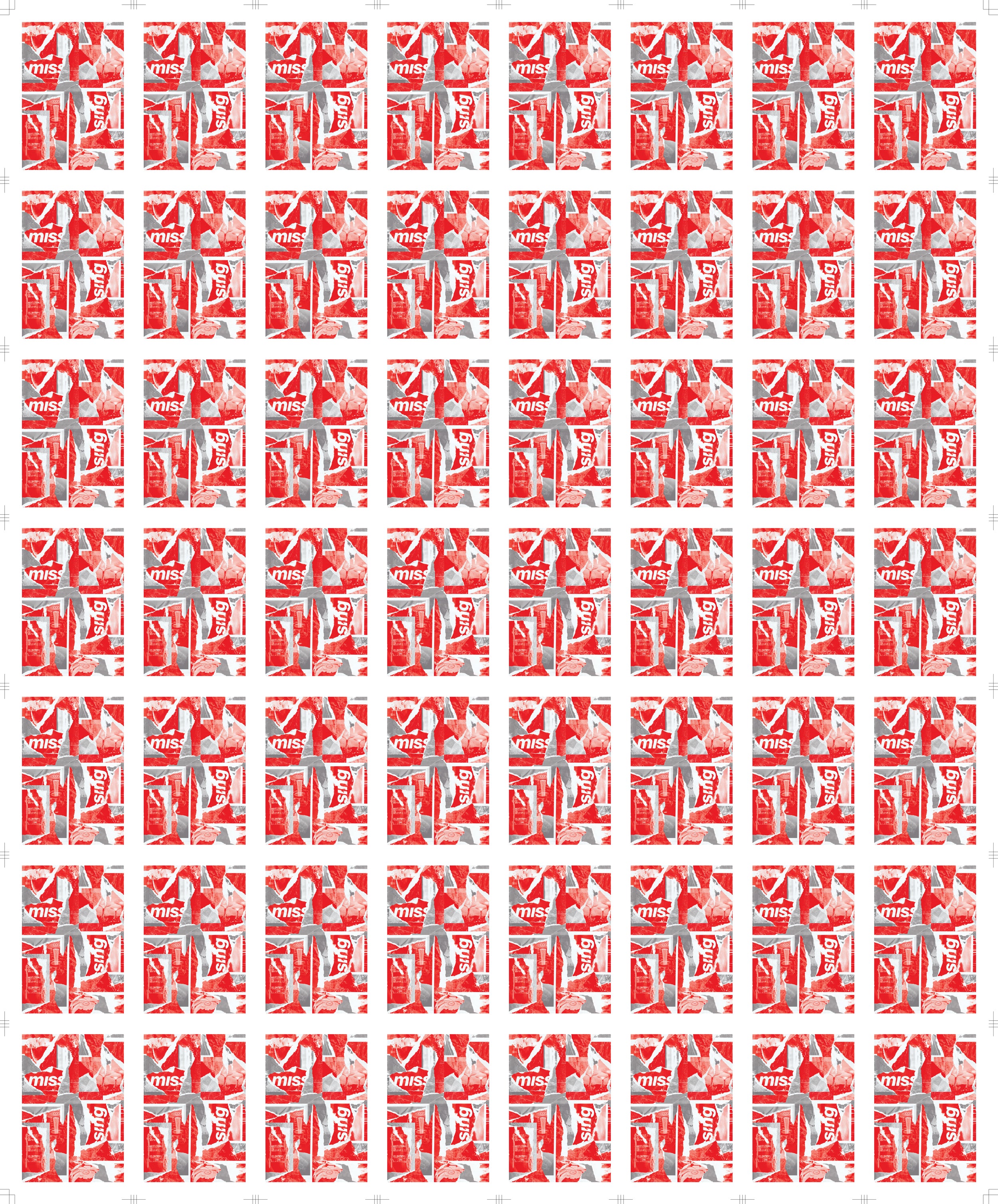 Collage Playing Cards - Singapore Edition Uncut Sheet + Deck