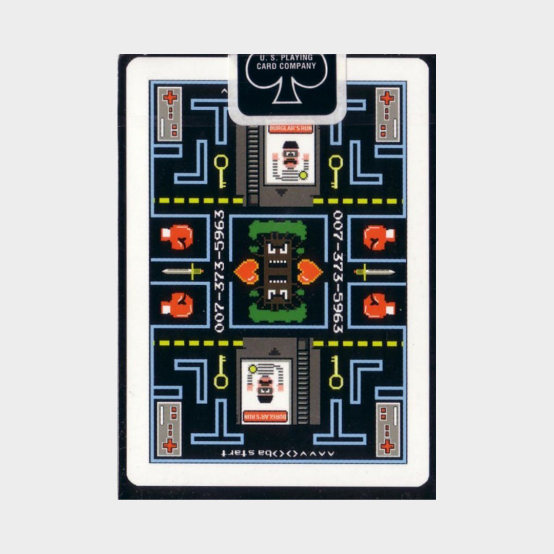 Bicycle 8-Bit Pixelated Original Black Playing Cards Awesome Series