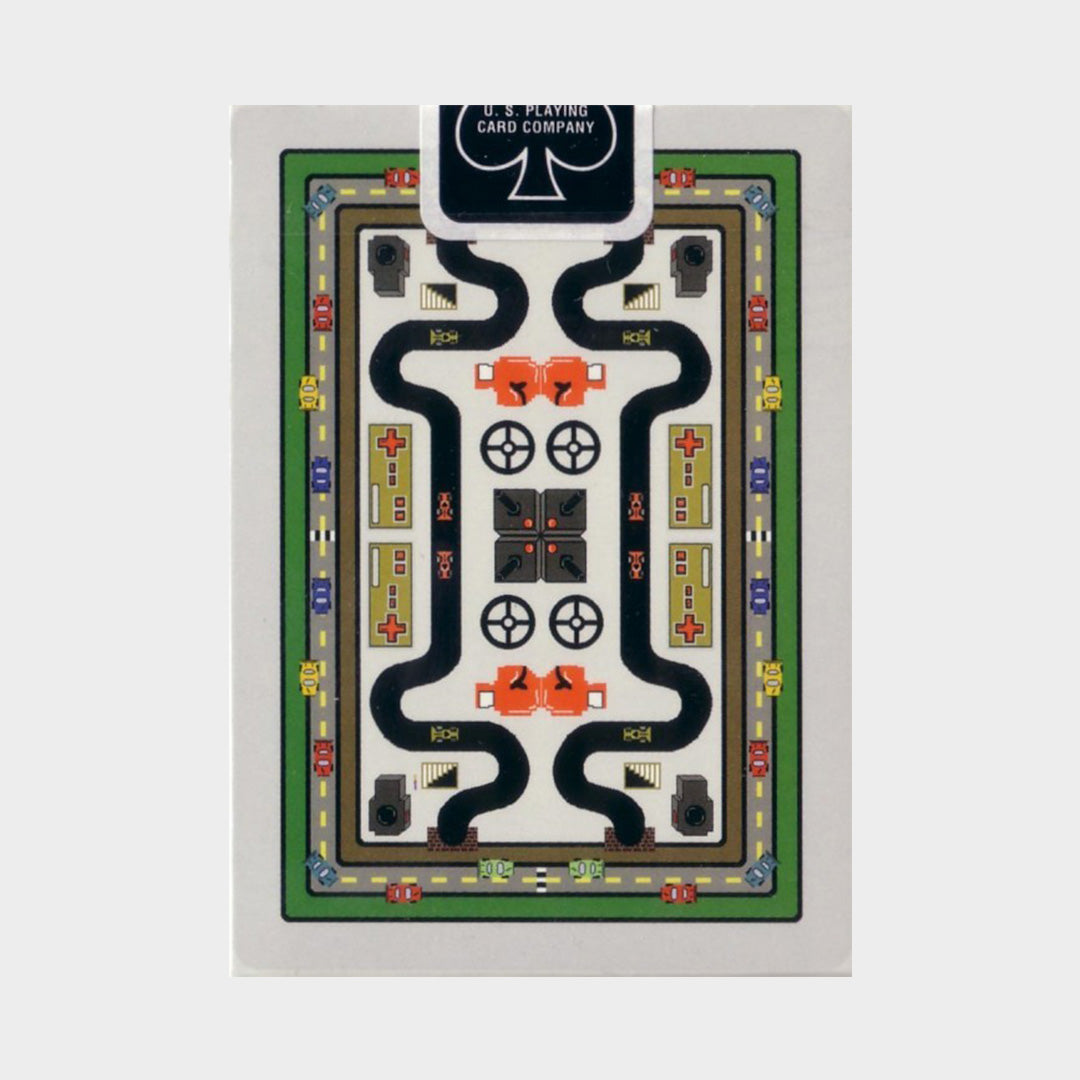 Bicycle 8-Bit Pixelated Platinum Hits Grey Playing Cards