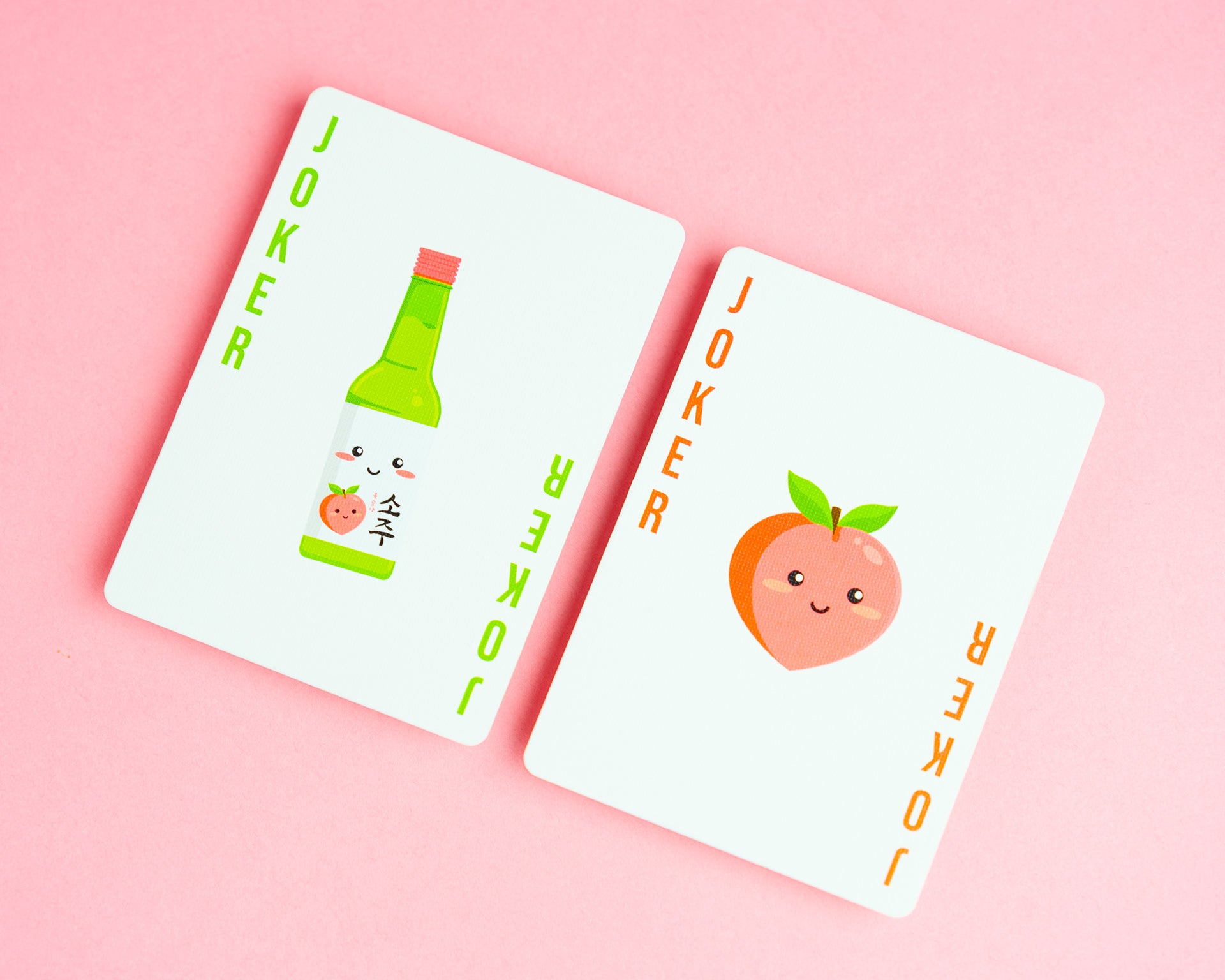 Peach SOJU Playing Cards