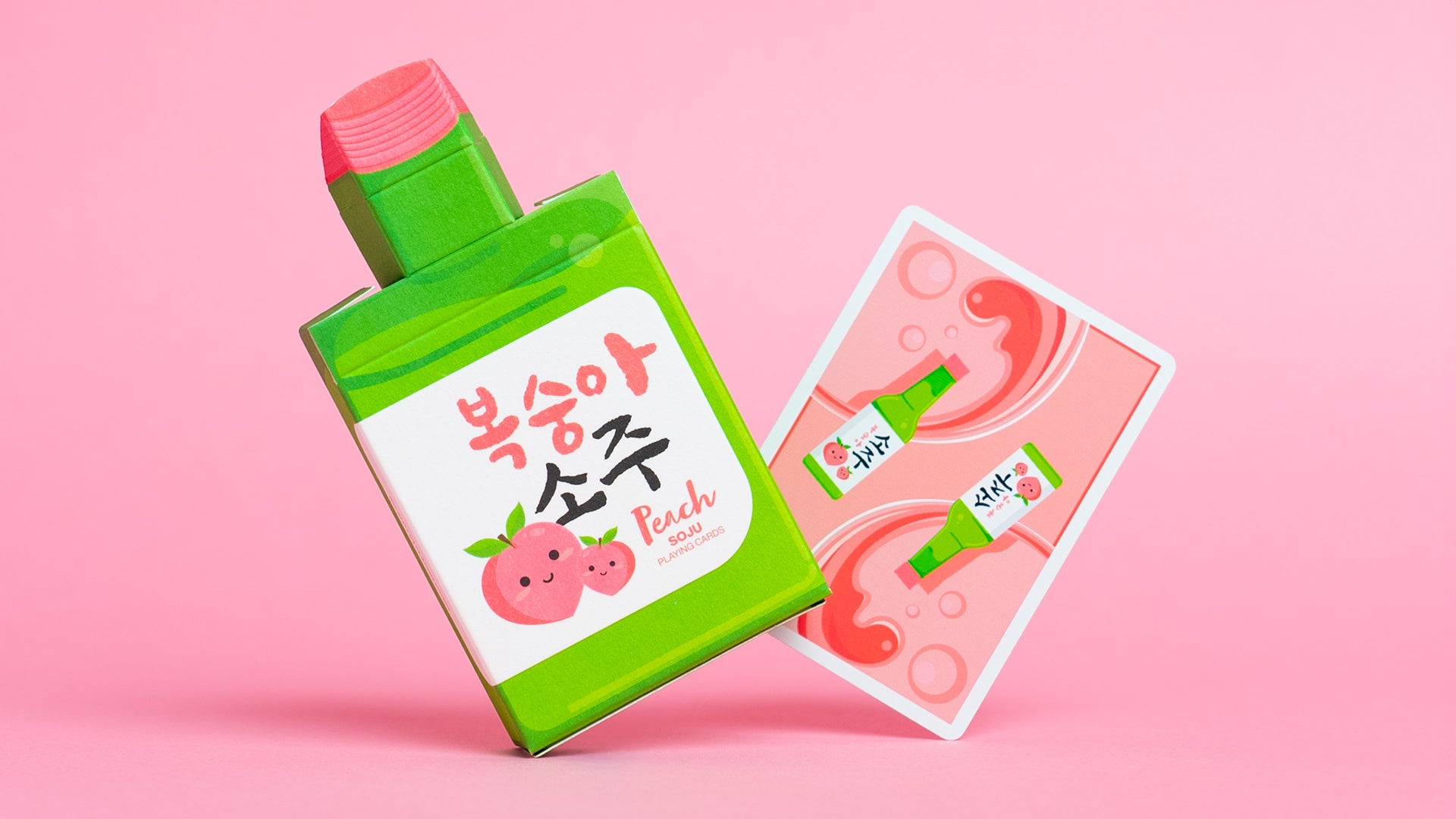 Peach SOJU Playing Cards