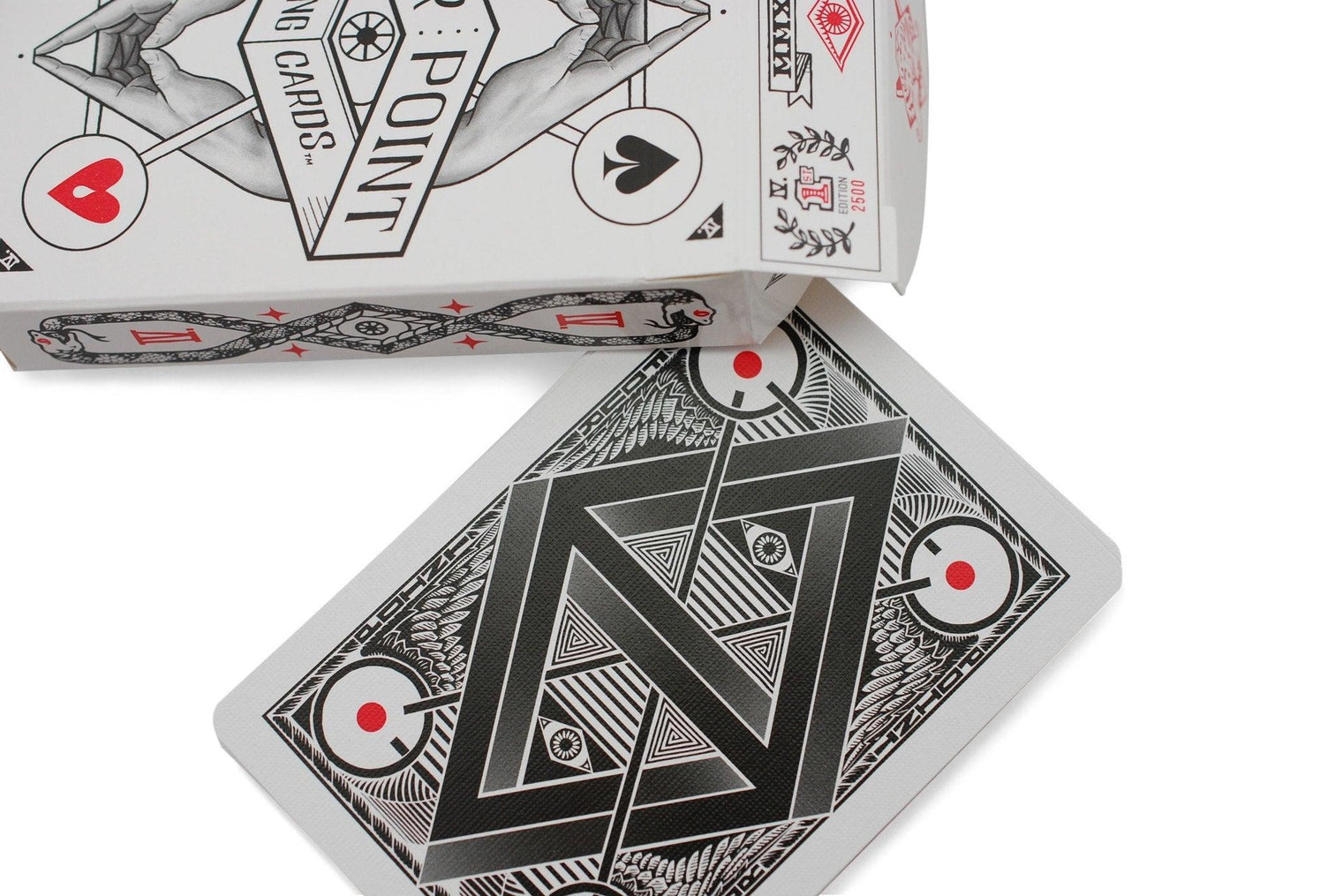 1st Edition White + Black (Mint) Four Point Playing Cards
