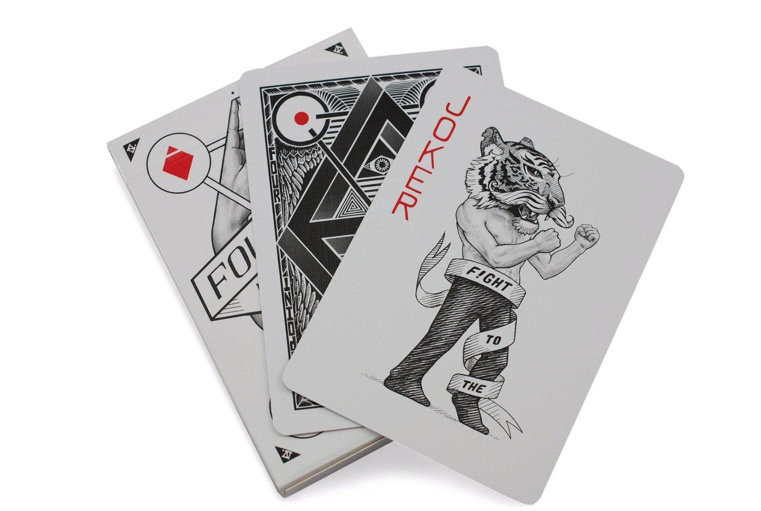 1st Edition White + Black (Mint) Four Point Playing Cards