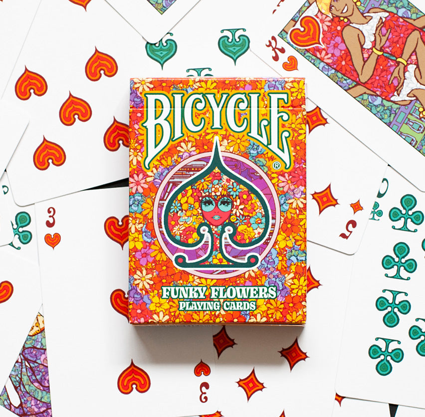 Bicycle Funky Flowers Playing Cards