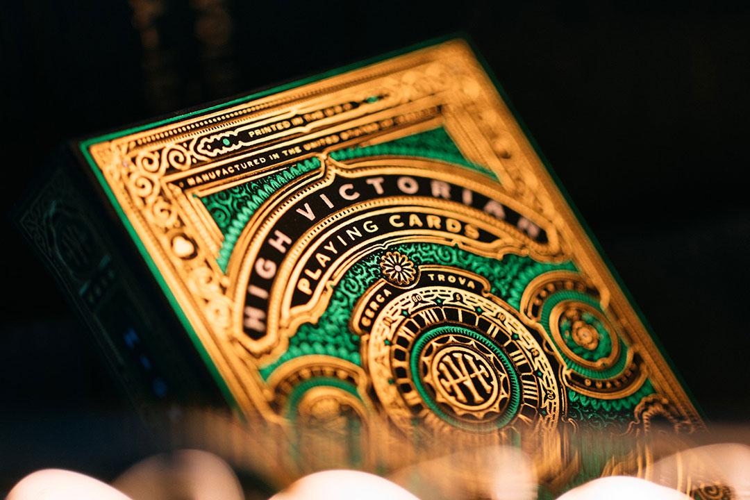 High Victorian Green Luxury Playing Cards