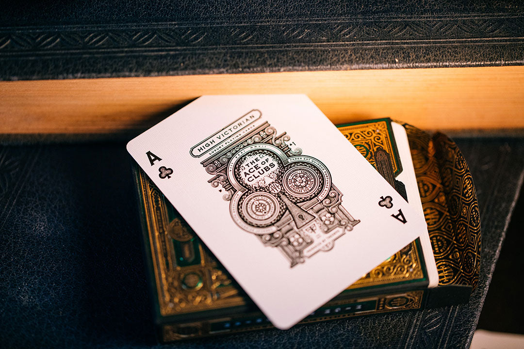 High Victorian Green Luxury Playing Cards