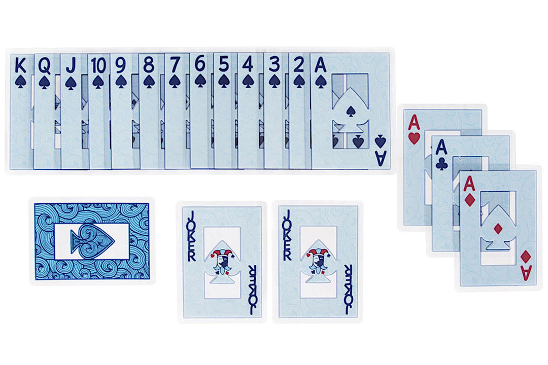 Hoyle waterproof 100% Plastic Transparent Playing cards