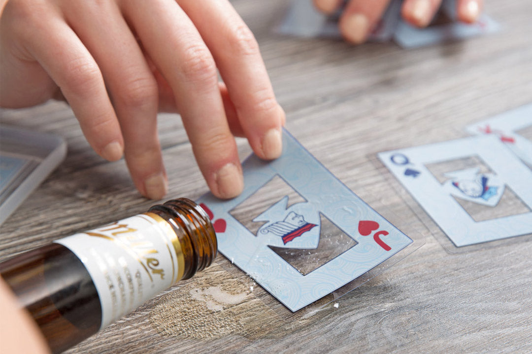 Hoyle waterproof 100% Plastic Transparent Playing cards