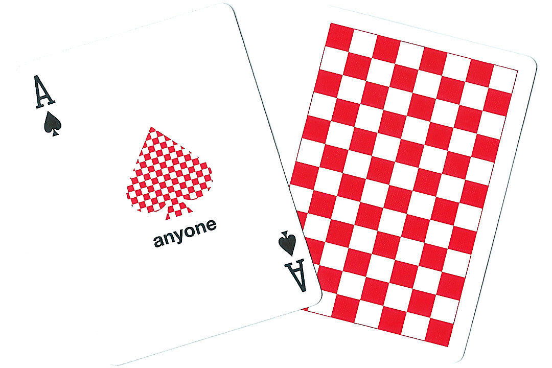 red checkerboards Cardistry Cards