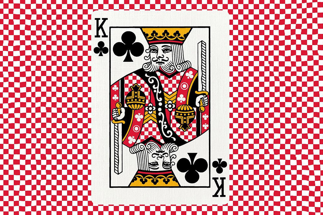 red checkerboards Cardistry Cards