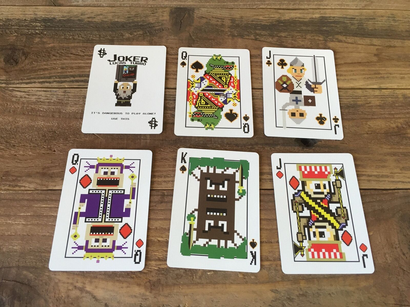 Bicycle 8-Bit Pixelated Limited Gold Playing Cards